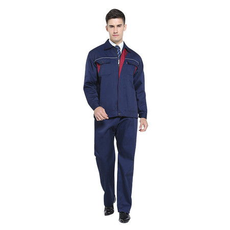 湯河之家 工衣工裝滌棉勞保服長袖工作服套裝秋冬勞保服車間廠服c