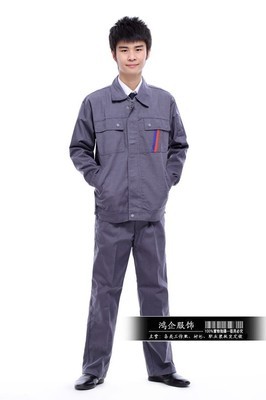 【工作服 套裝 男 工廠工程服制服 勞保服裝汽車維修工作服】價格,廠家,圖片,制服、工作服,廣州鴻企服飾-